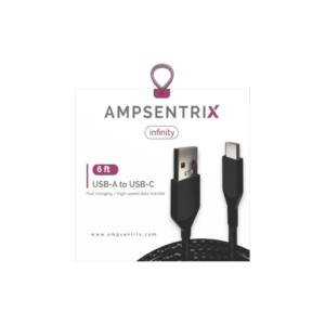 AmpSentrix 6ft USB-A to USB-C Cable