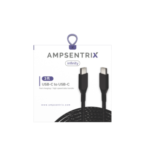 AmpSentrix 3ft USB-C to USB-C Cable