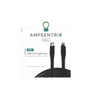 AmpSentrix 3ft USB-C To Lightning Cable